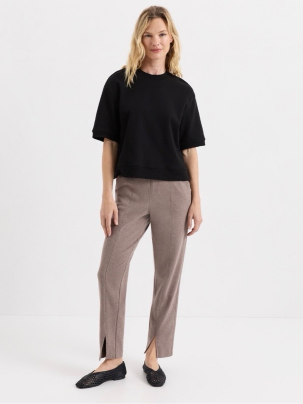 Airplane Tapered Leg Ankle Pants in Taupe